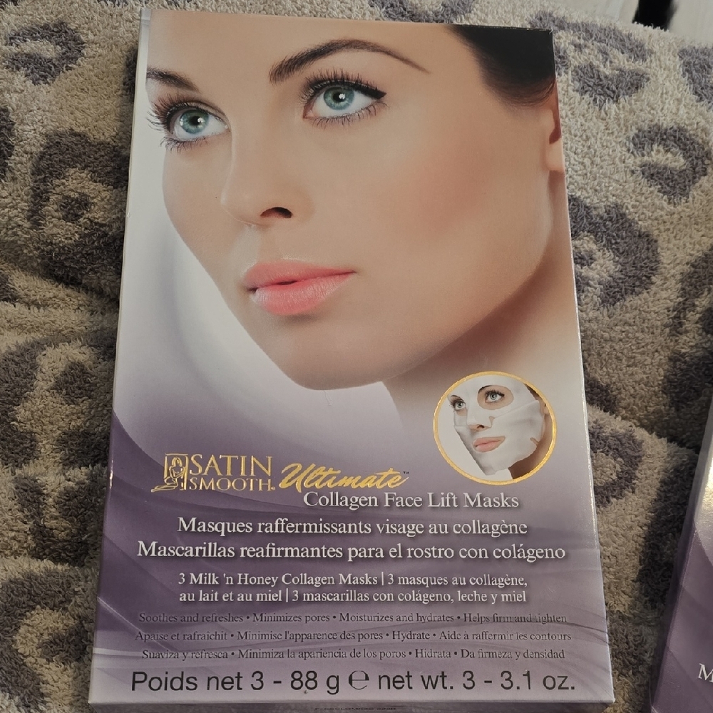 Satin Smooth Ultimate Collagen Face Lift Masks - Picture 2 of 5